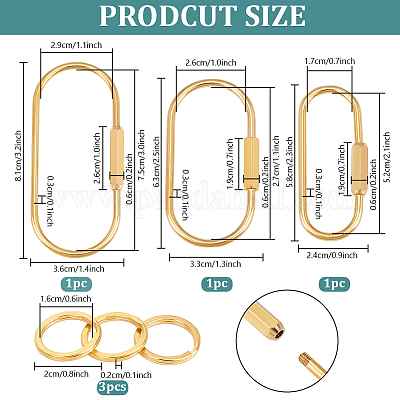 Латунные застежки для ключей KK-PH0011-37-1
