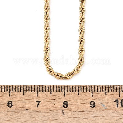 Ожерелья из цепочек-веревок из нержавеющей стали 304 NJEW-R223-14-1