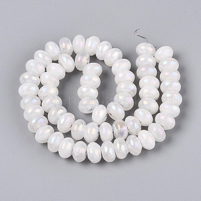 Гальванизировать природный кристалл кварца бусы пряди G-T144-37-1