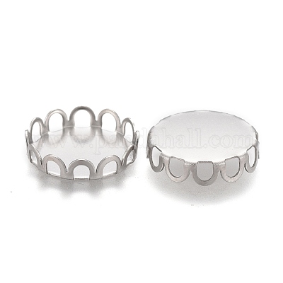 Кабошоны из нержавеющей стали марки 304 STAS-P249-16A-P-1