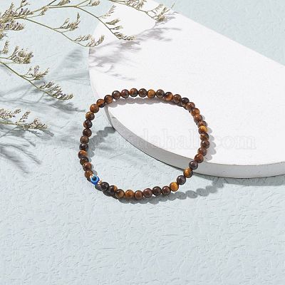 Природные смешанные драгоценные камни бисером браслеты BJEW-JB06473-1