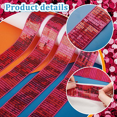 Отделка из полиэстера и пайеток OCOR-WH0082-203B-1