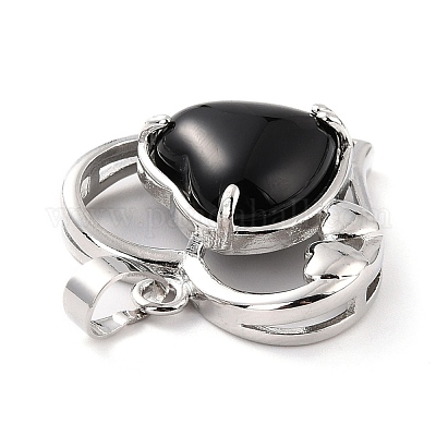 Природные подвески обсидиана G-C236-01I-P-RS-1