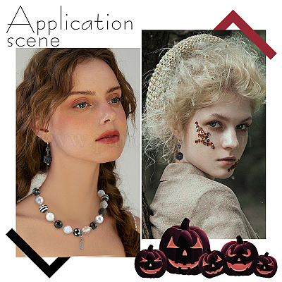 1 набор непрозрачных акриловых бусин MACR-PH0001-51B-1