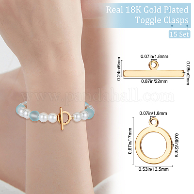 15 комплект 201 застежки-тоггл из нержавеющей стали STAS-BBC0002-13-1