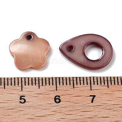 Подвески из натуральных пресноводных окрашенных ракушек SHEL-D082-12A-1