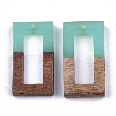 Подвески из смолы и ореха RESI-S358-10G-1