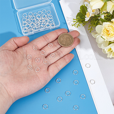 100 шт. стойка с покрытием из латуни открытые соединительные кольца KK-PH0013-59B-1