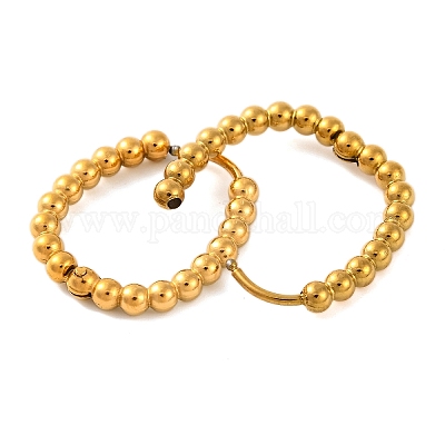 Серьги-кольца из нержавеющей стали 304 с ионным покрытием (IP) EJEW-G395-27G-1