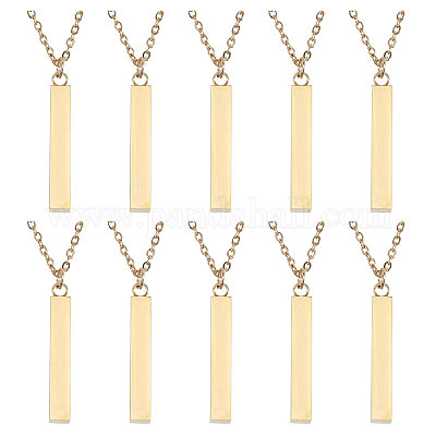 10 шт. ожерелье из железа с латунным покрытием NJEW-CA0001-17G-1