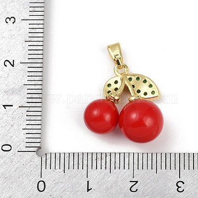 Латунные микро проложить кубического циркония подвески KK-R226-02G-1