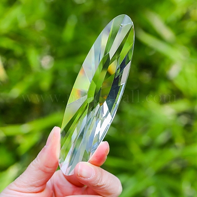 Овальные стеклянные цветы-ловушки для солнца k9 для садовых наружных подвесных украшений PW-WG54667-01-1