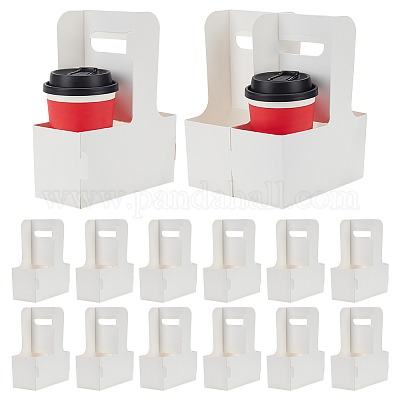 Коробка из крафт-бумаги для подставки для напитков ABAG-WH0035-069-1