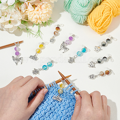 Подвески из стеклянных бусин и сплавов PALLOY-GO00010-1