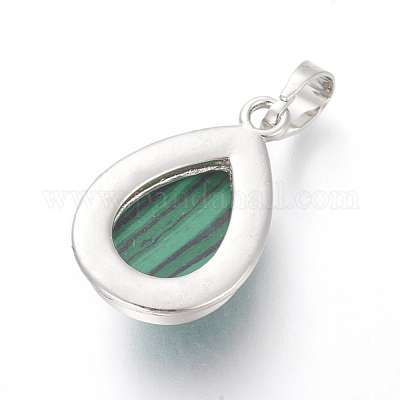 Синтетического малахита подвески G-L512-C01-1