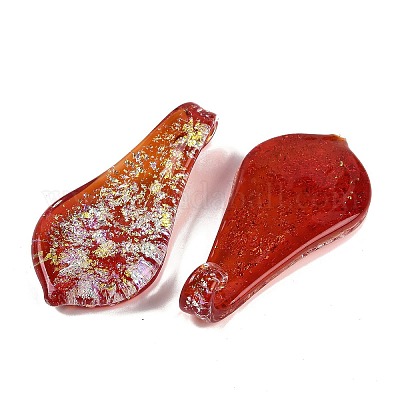 Lampwork большие кулоны&nbsp;FOIL-K003-01F-1