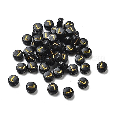 Покрытие непрозрачных акриловых бусин OACR-R005-03L-1