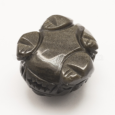 Натуральные золотистые обсидианные подвески&nbsp;G-G660-11-1