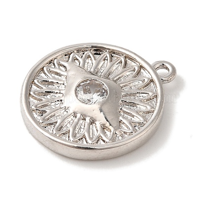 Стойки обшивки латунь микро проложить Циркон подвеску KK-A229-17P-1