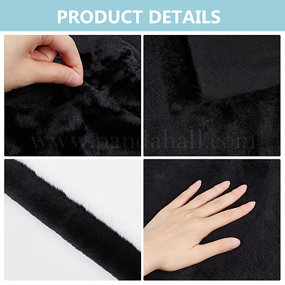 2 лист 2-х цветной искусственной меховой ткани кролика AJEW-BC0007-31-1