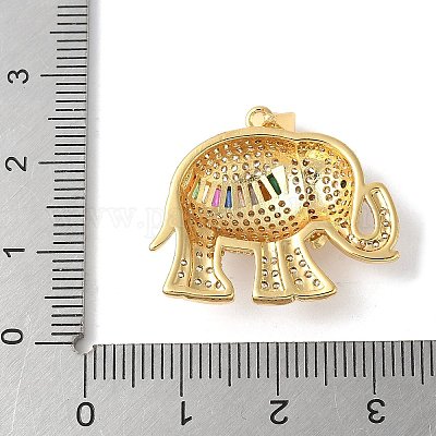 Латунные подвески из микро-паве ZIRC-I071-01G-01-1