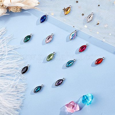 resin beads teardrop crystal ab rhinestones