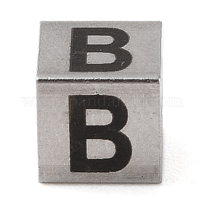 Европейские бусины из нержавеющей стали 201 STAS-M058-01B-P-1