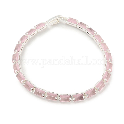 Браслет-цепочка из латуни с прямоугольным звеном BJEW-Q771-05S-1