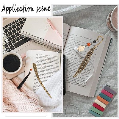 10 шт. 5 стильные закладки из сплава в тибетском стиле с отверстием FIND-SC0006-57-1