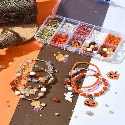 Наборы бусин своими руками на тему Хэллоуина DIY-FS0006-96A-1