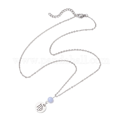 12 шт. 12 стиля 304 нержавеющая сталь созвездия подвеска кабель цепь ожерелье NJEW-JN05106-1