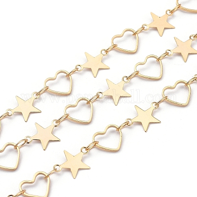 Латунные бисерные цепочки ручной работы CHC-S002-02G-1