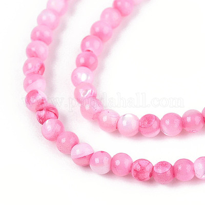 Нити бусин из окрашенных натуральных ракушек трохид/трохус SSHEL-T017-13E-1