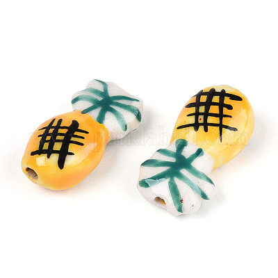 Фарфоровые бусины ручной работы PORC-T133-17-1