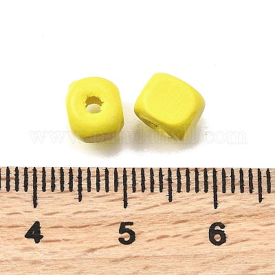 Спрей окрашены деревянные бусины WOOD-P021-01A-27-1