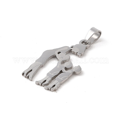 Не тускнеющие подвески из нержавеющей стали 304 на День матери STAS-U002-09P-1