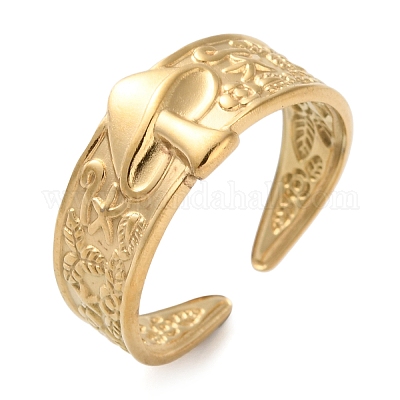 Открытые кольца из нержавеющей стали 304 RJEW-S393-02B-1