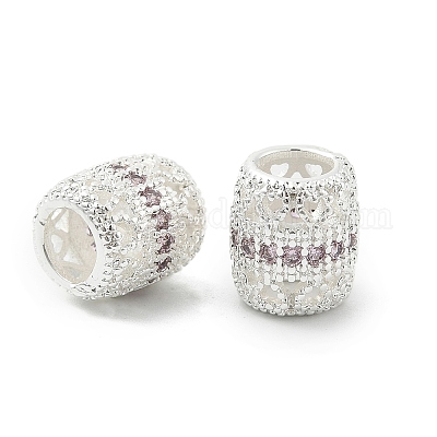 Латунные микро проложить Цирконий Европейский бисером KK-P297-05S-04-1