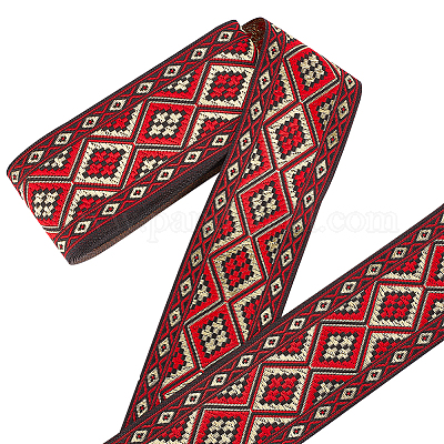 Wholesale Rhombus Pattern Polyester Ribbon 