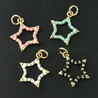 Реечное покрытие подвески из экологически чистой латуни с эмалью KK-K332-01-1