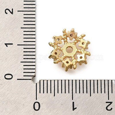 Покрытие стойки латунь микро паве прозрачные колпачки из кубического циркония KK-H508-18G-1