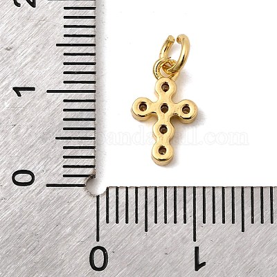 Латунные микро проложить кубического циркония подвески KK-I360-006G-02-1