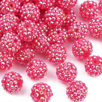 AB-цвет смолы горный хрусталь бисер RESI-S315-14x16-09-1