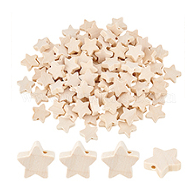 150 шт деревянные бусины&nbsp;WOOD-PH0003-38-1