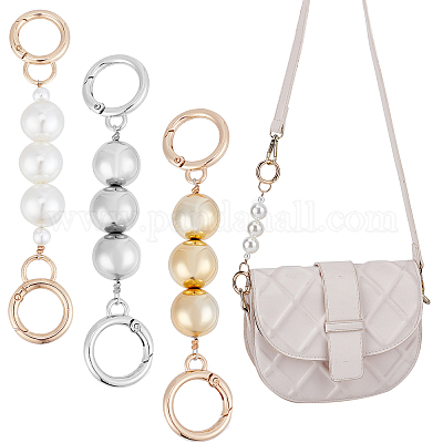 Bag Chain Strap Extender Imitation Pearl Clutch Handbag Handle Belt  Extension