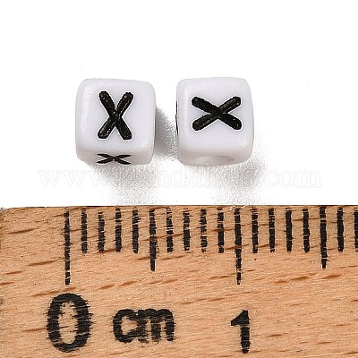 Непрозрачные акриловые бусины OACR-S076-01X-1