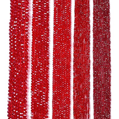 Стеклянные бусины с гальваническим покрытием  EGLA-A044-T3mm-A01-1