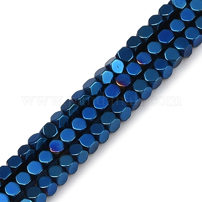 Гальванизировать немагнитных синтетический гематит бисер пряди G-I175-09H-1