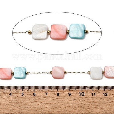 Квадратные звенья цепей ручной работы из нержавеющей стали 304 CHS-L032-02G-1