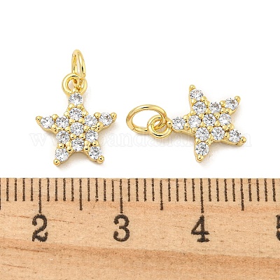 Покрытие стойки латунь микропаве прозрачные подвески из кубического циркония KK-B093-12B-G-1